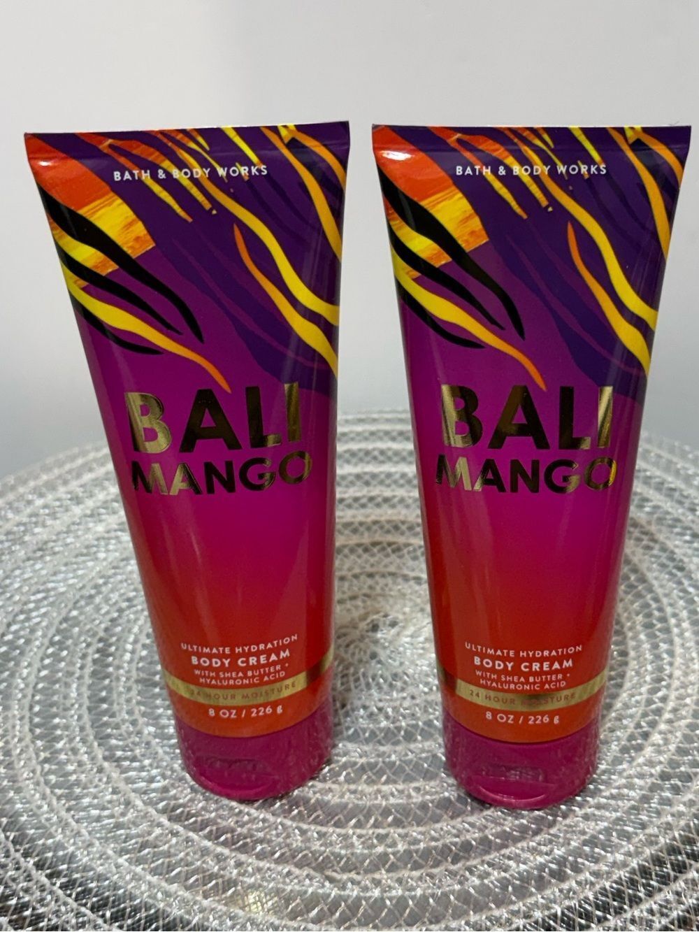 BBW Bali Mango Body Cream Set of 2 NWT